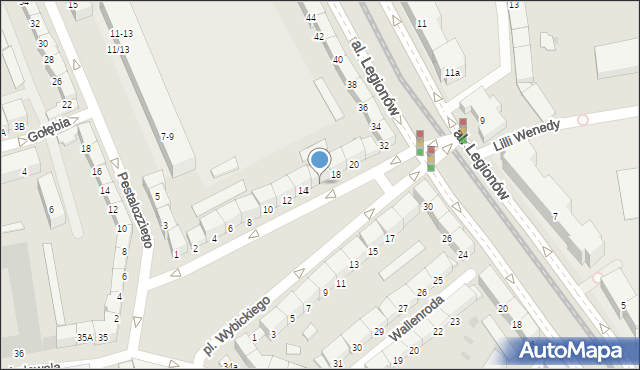 Gdańsk, Plac Wybickiego Józefa, gen., 16, mapa Gdańska