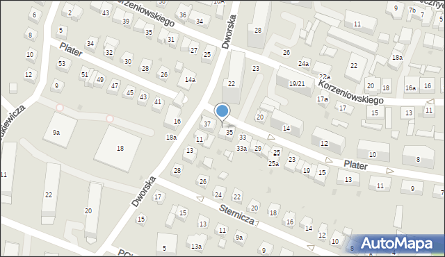 Gdańsk, Plater Emilii, 35a, mapa Gdańska