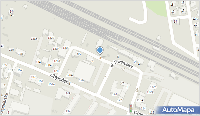 Gdynia, Plac Dworcowy, 3, mapa Gdyni