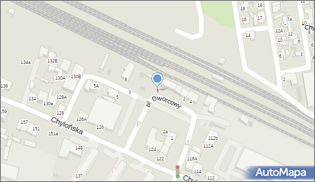 Gdynia, Plac Dworcowy, 6, mapa Gdyni