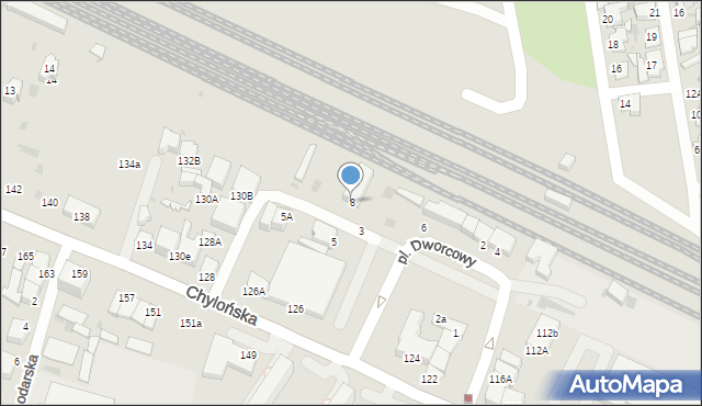 Gdynia, Plac Dworcowy, 8, mapa Gdyni