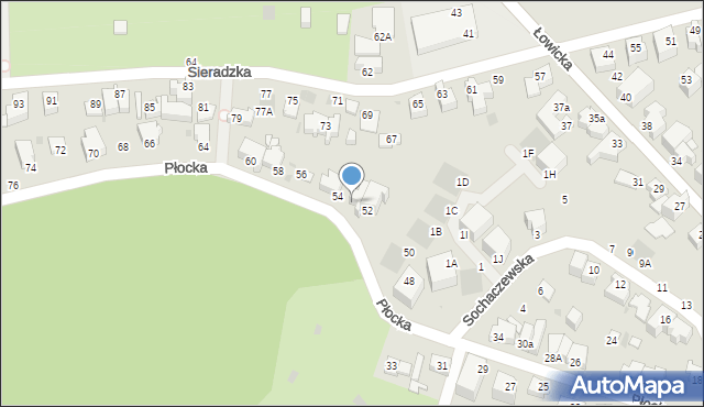 Gdynia, Płocka, 52a, mapa Gdyni