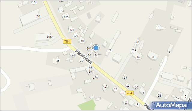 Gidle, Pławińska, 24, mapa Gidle