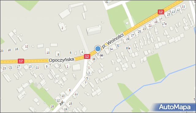 Gielniów, Plac Wolności, 37, mapa Gielniów