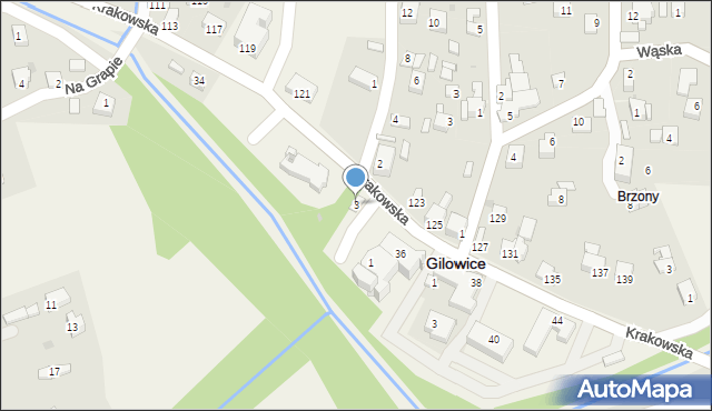 Gilowice, Plac Bankowy, 3, mapa Gilowice