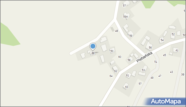 Głębowice, Plebańska, 66, mapa Głębowice
