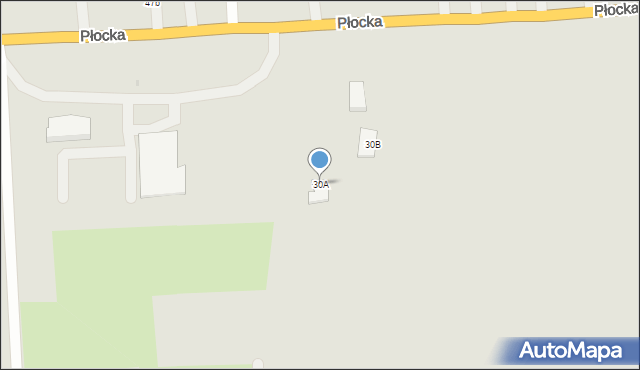 Glinojeck, Płocka, 30A, mapa Glinojeck