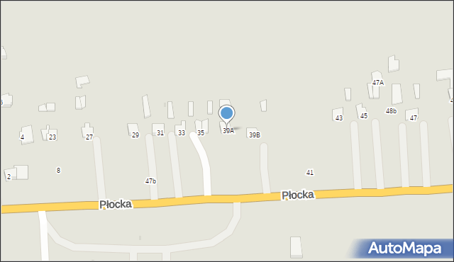 Glinojeck, Płocka, 39A, mapa Glinojeck