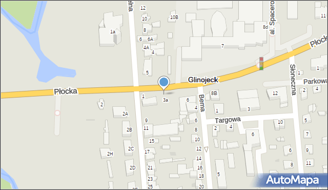 Glinojeck, Płocka, 4, mapa Glinojeck