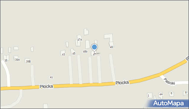 Glinojeck, Płocka, 47, mapa Glinojeck