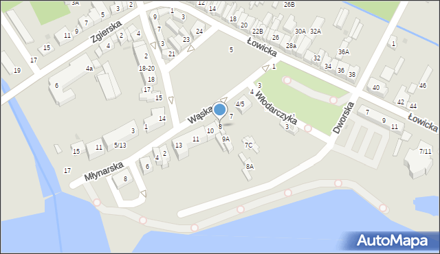 Głowno, Plac Wolności, 8, mapa Głowno