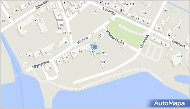 Głowno, Plac Wolności, 9B, mapa Głowno