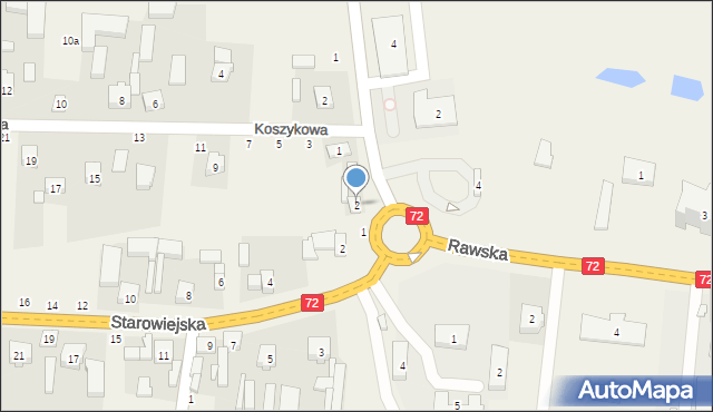Głuchów, Plac Kościuszki Tadeusza, gen., 2, mapa Głuchów