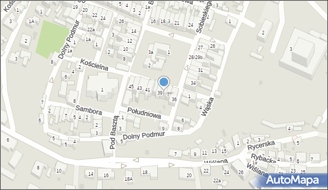 Gniew, Plac Grunwaldzki, 38, mapa Gniew