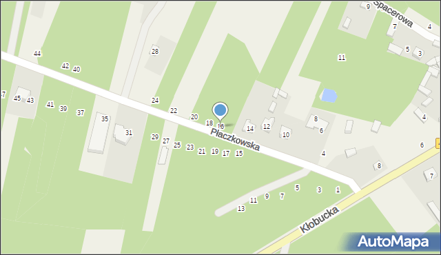 Gojsc, Płaczkowska, 16, mapa Gojsc