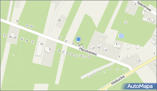 Gojsc, Płaczkowska, 18, mapa Gojsc