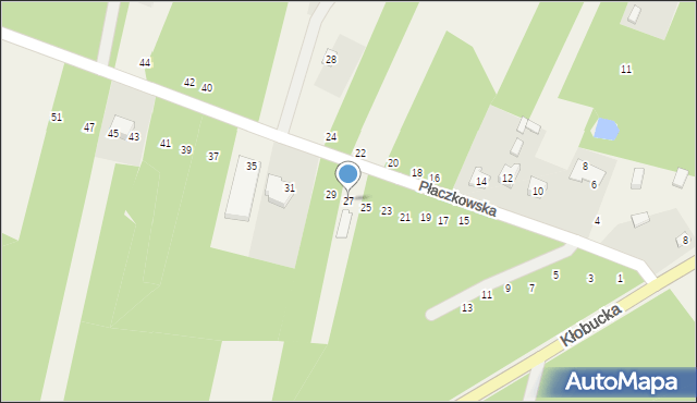 Gojsc, Płaczkowska, 27, mapa Gojsc