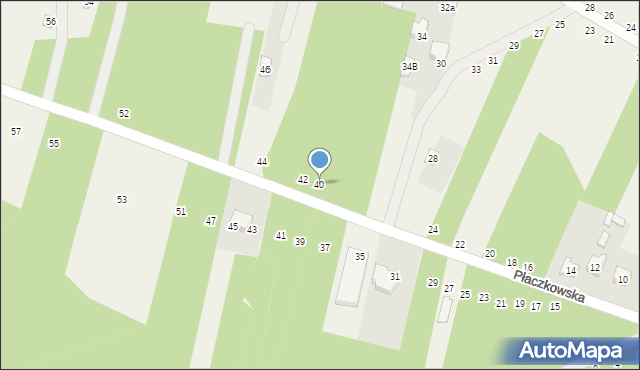 Gojsc, Płaczkowska, 40, mapa Gojsc