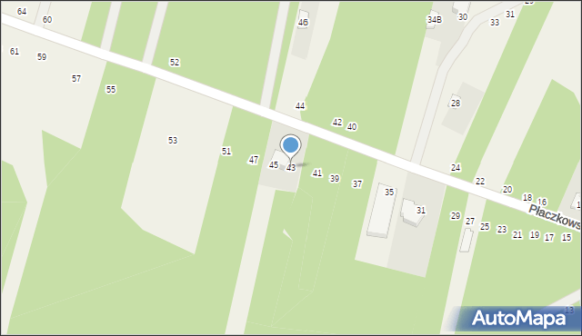 Gojsc, Płaczkowska, 43, mapa Gojsc