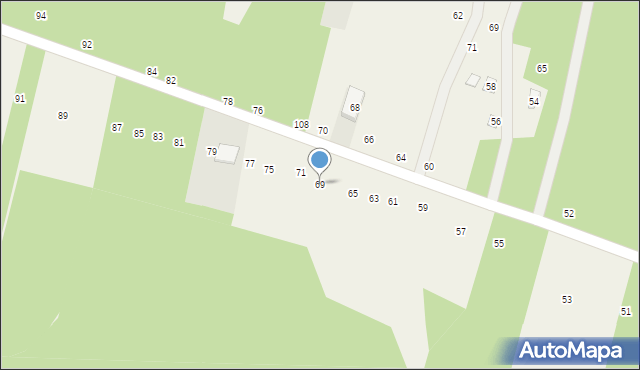 Gojsc, Płaczkowska, 69, mapa Gojsc