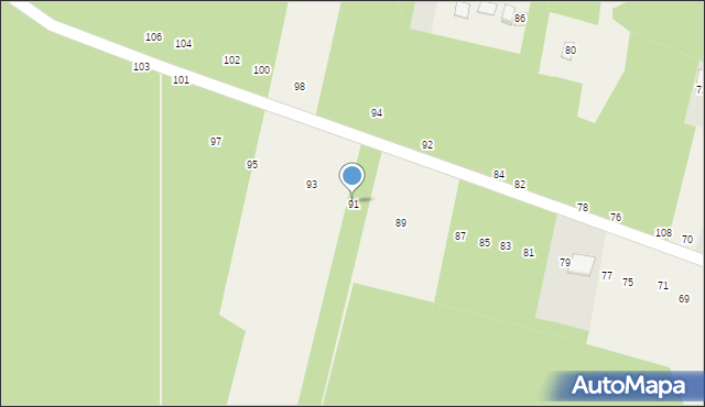 Gojsc, Płaczkowska, 91, mapa Gojsc