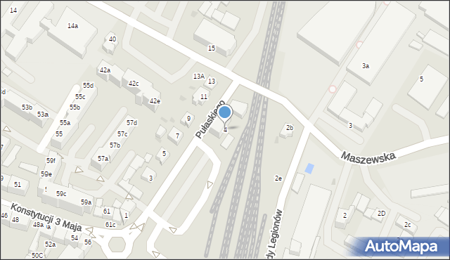 Goleniów, Plac Piłsudskiego Józefa, marsz., 4, mapa Goleniów