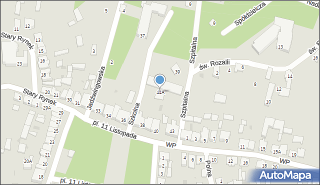Goniądz, Plac 11 Listopada, 44A, mapa Goniądz