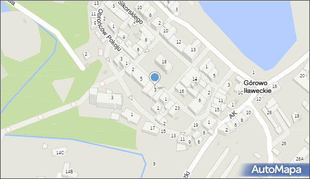 Górowo Iławeckie, Plac Ratuszowy, 3, mapa Górowo Iławeckie