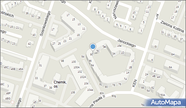 Gorzów Wielkopolski, Plac Jana Pawła II, 92, mapa Gorzów Wielkopolski