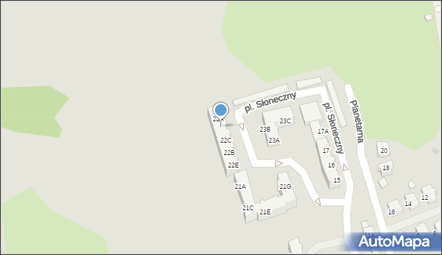 Gorzów Wielkopolski, Plac Słoneczny, 22D, mapa Gorzów Wielkopolski