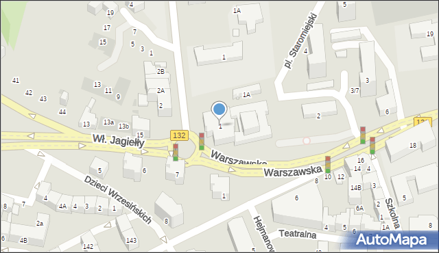 Gorzów Wielkopolski, Plac Staromiejski, 1, mapa Gorzów Wielkopolski