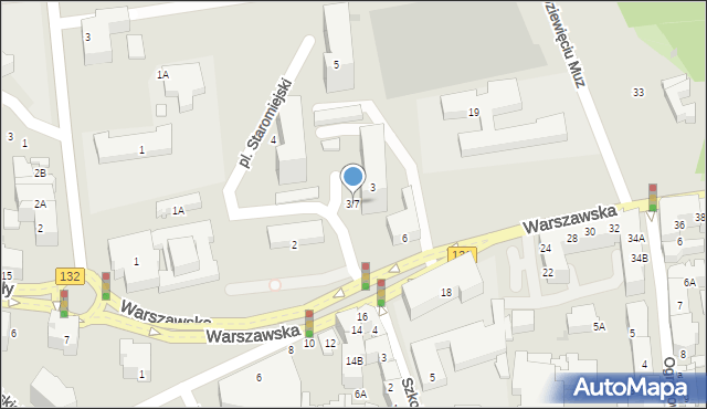 Gorzów Wielkopolski, Plac Staromiejski, 3/7, mapa Gorzów Wielkopolski