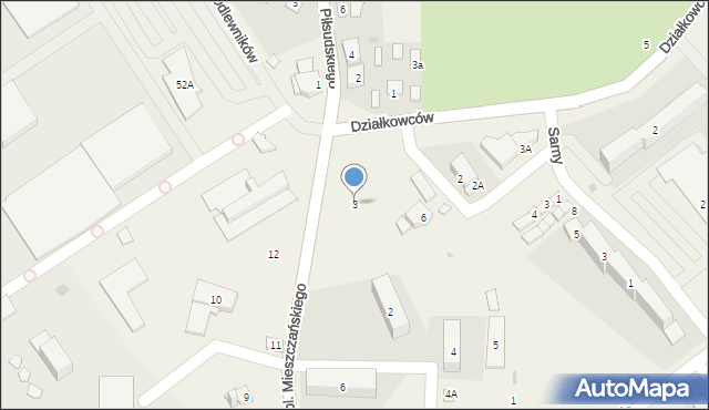 Gorzyce, Plac Mieszczańskiego Erazma, 3, mapa Gorzyce