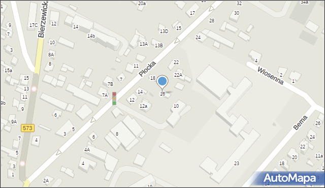 Gostynin, Płocka, 16, mapa Gostynin