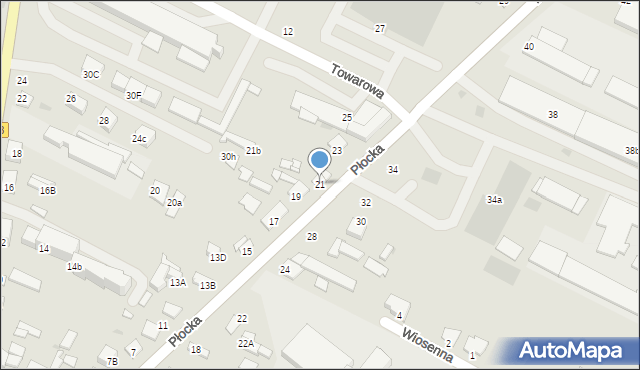 Gostynin, Płocka, 21, mapa Gostynin