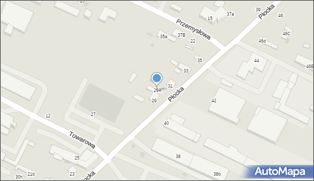 Gostynin, Płocka, 29A, mapa Gostynin