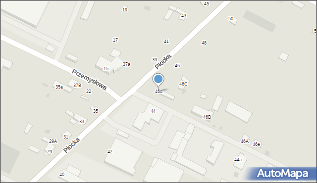 Gostynin, Płocka, 46d, mapa Gostynin