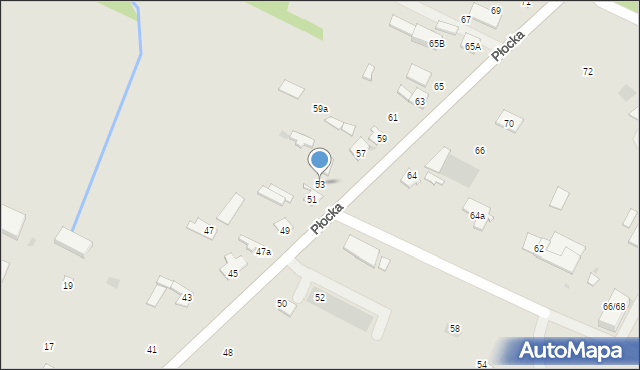 Gostynin, Płocka, 53, mapa Gostynin