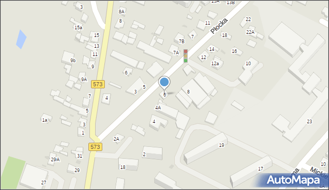 Gostynin, Płocka, 6, mapa Gostynin