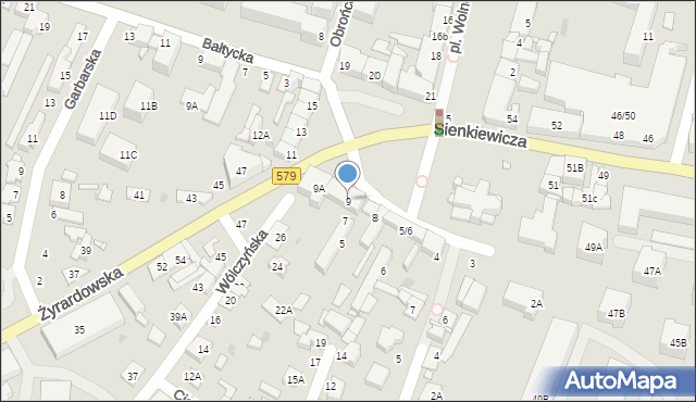 Grodzisk Mazowiecki, Plac Króla Zygmunta Starego, 9, mapa Grodzisk Mazowiecki