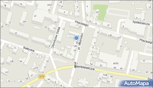 Grodzisk Mazowiecki, Plac Wolności, 17, mapa Grodzisk Mazowiecki