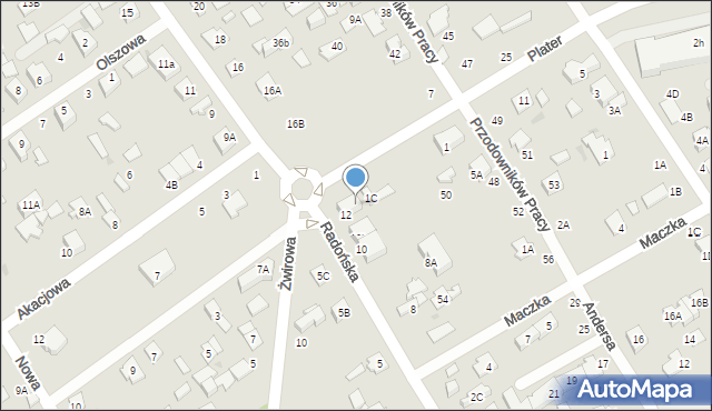 Grodzisk Mazowiecki, Plater Emilii, 1d, mapa Grodzisk Mazowiecki