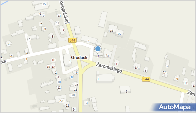 Grudusk, Plac Grunwaldu, 4, mapa Grudusk
