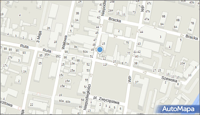 Gryfice, Plac Zwycięstwa, 13, mapa Gryfice