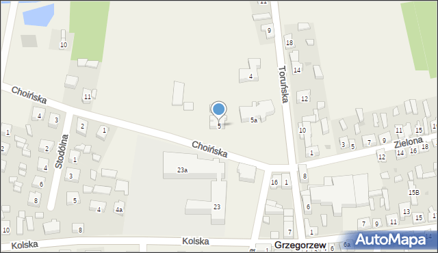 Grzegorzew, Plac Kościelny, 5, mapa Grzegorzew