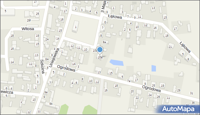 Grzegorzew, Plac Tysiąclecia Państwa Polskiego, 10a, mapa Grzegorzew