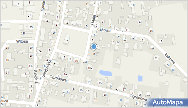 Grzegorzew, Plac Tysiąclecia Państwa Polskiego, 8a, mapa Grzegorzew