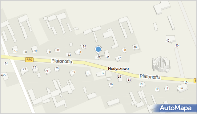 Hodyszewo, Platonoffa Stefana, ppłk., 35, mapa Hodyszewo