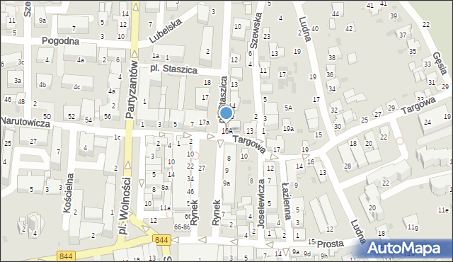 Hrubieszów, Plac Staszica Stanisława, 16A, mapa Hrubieszów