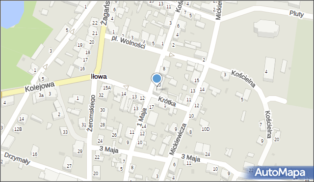 Iłowa, Plac Wolności, 11, mapa Iłowa